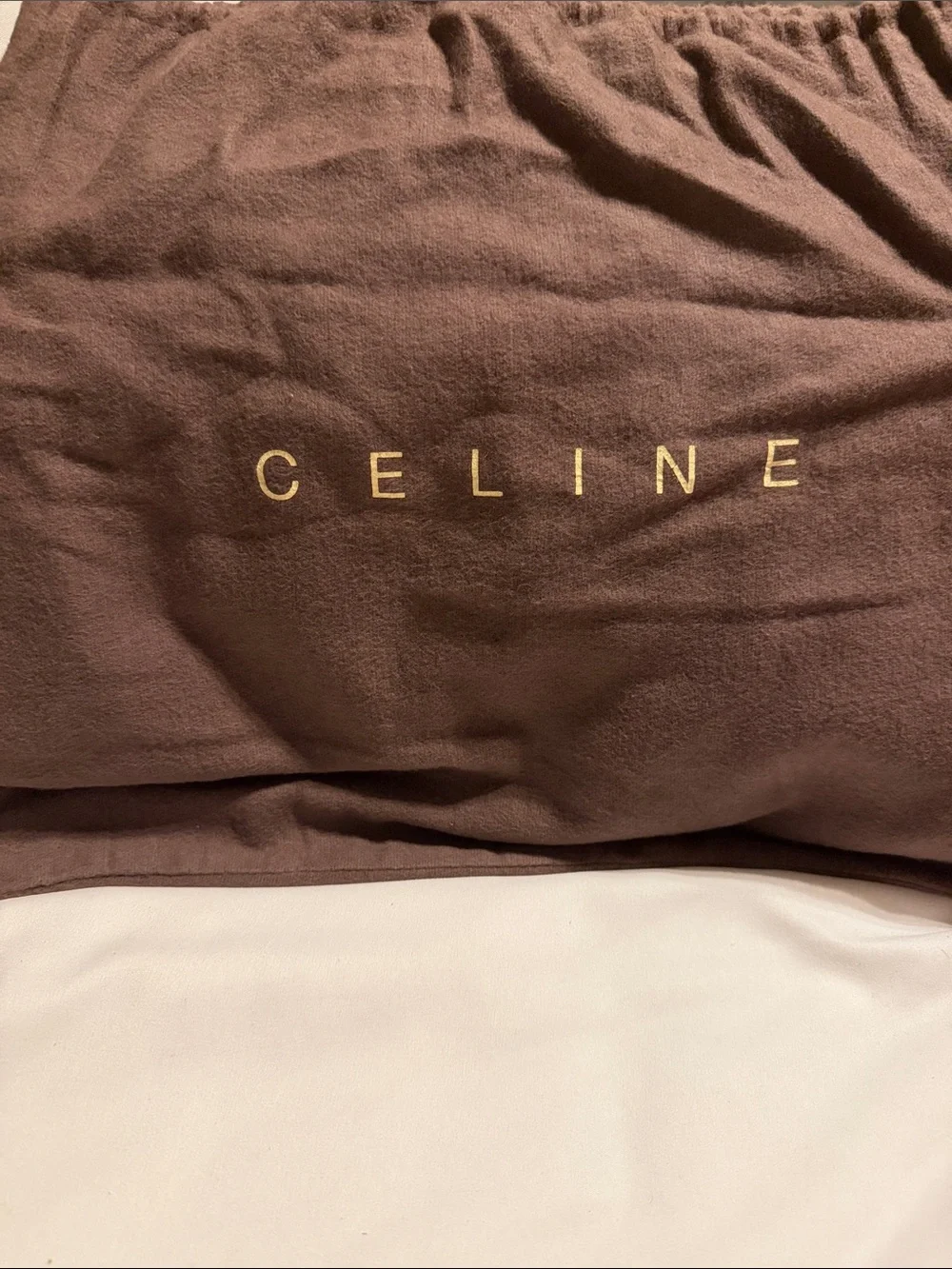 Celine Vintage Leather Boogie Bag Cream + COA & Dust Bag